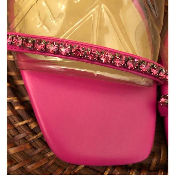 AQUA - 🎉HP🎉 - L Sz 6.5 “Lily” Slip-On Rhinestone Embellished Sandals. NWT! - Picture 7 of 14